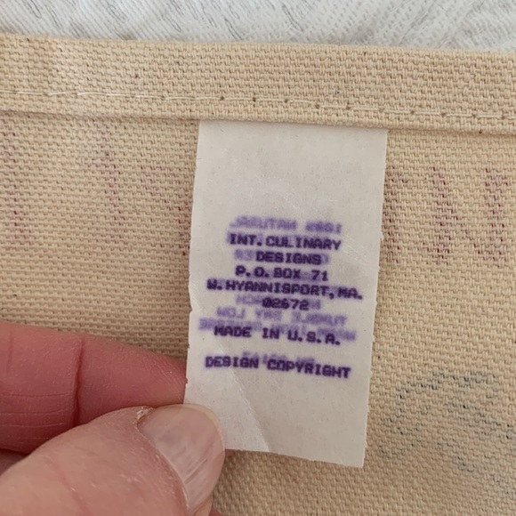 Graphic cotton apron - Picture 7 of 7